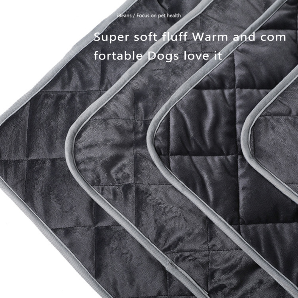 Fluffy Winter Warmth Pets Self-heating Pad Non-slip Bottom Various Sizes Comfortable Self-warming Cushion Heat Storage Mat Grey_M - Image 2