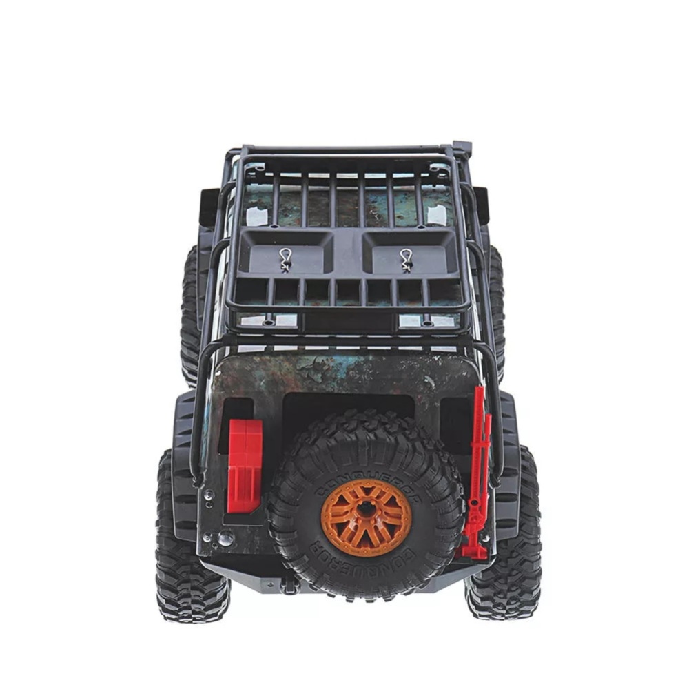 1/2 Battery HB ZP1001 1/10 2.4G 4WD Rc Rally Car Proportional Control Retro Vehicle LED Light RTR Model Outdoor Toys gray_Double battery - Image 2