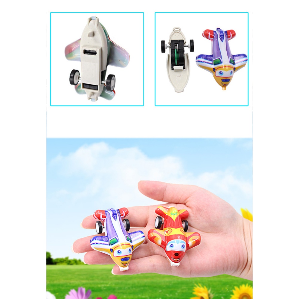 Children Pull Back Small Airplane Toy Inertial Colourful Mini Model For Kids Single opp bag - Image 2