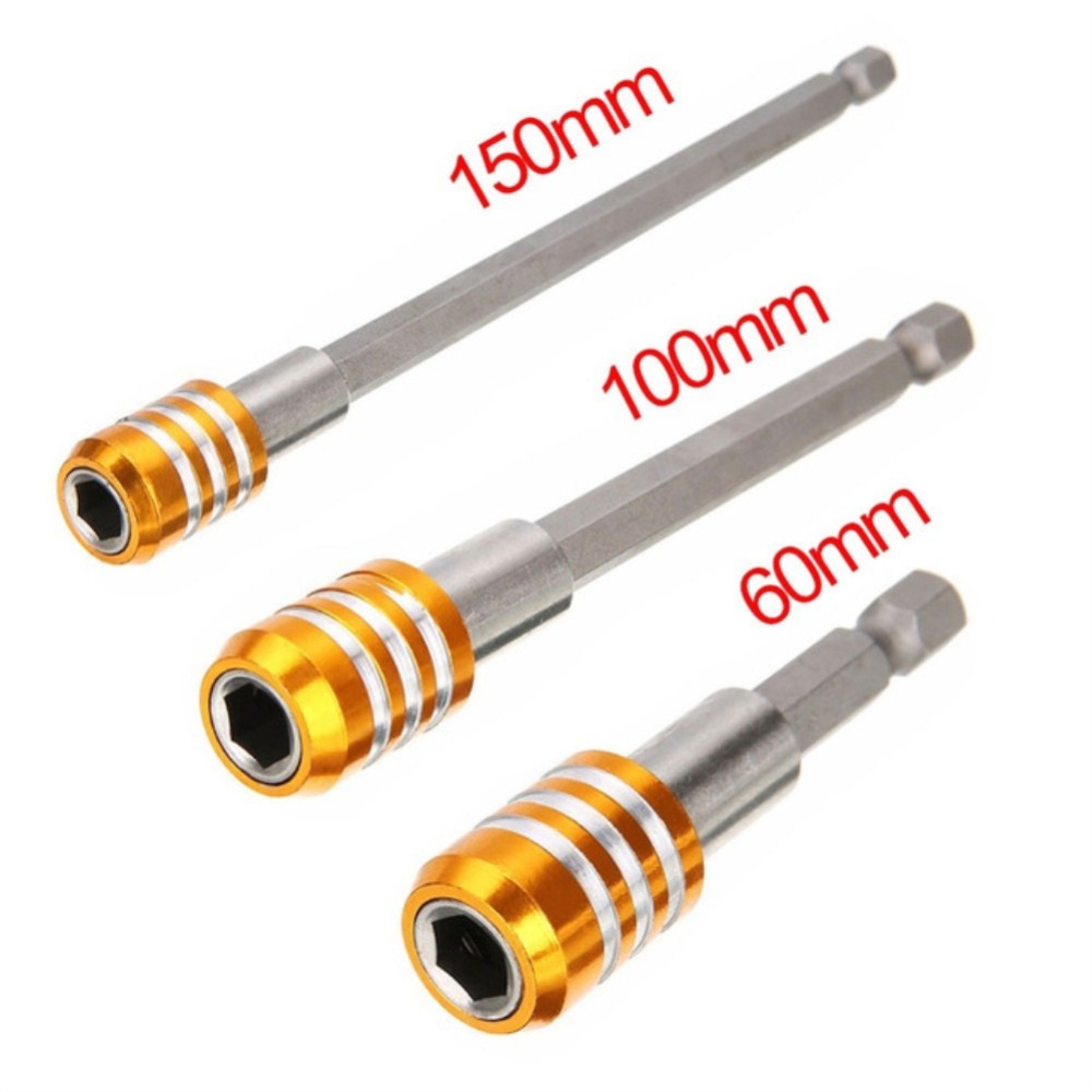 3pcs/set Screwdriver Extension Bit Sleeve Post Fast Transfer Lever Stainless Steel 1/4 First Batch 3pcs - Image 2