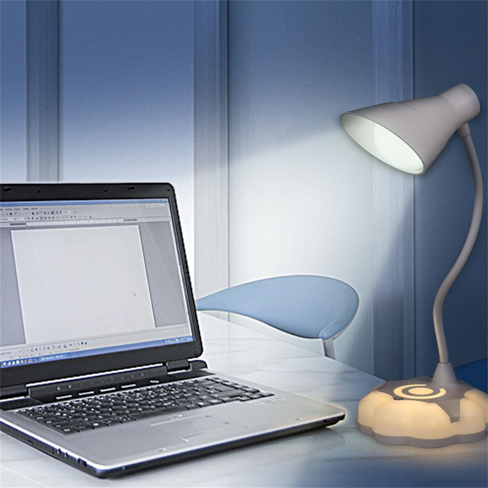 Led Desk Lamp 3 Modes Folding Usb Rechargeable Eye Protective Touch Control Table - Image 3