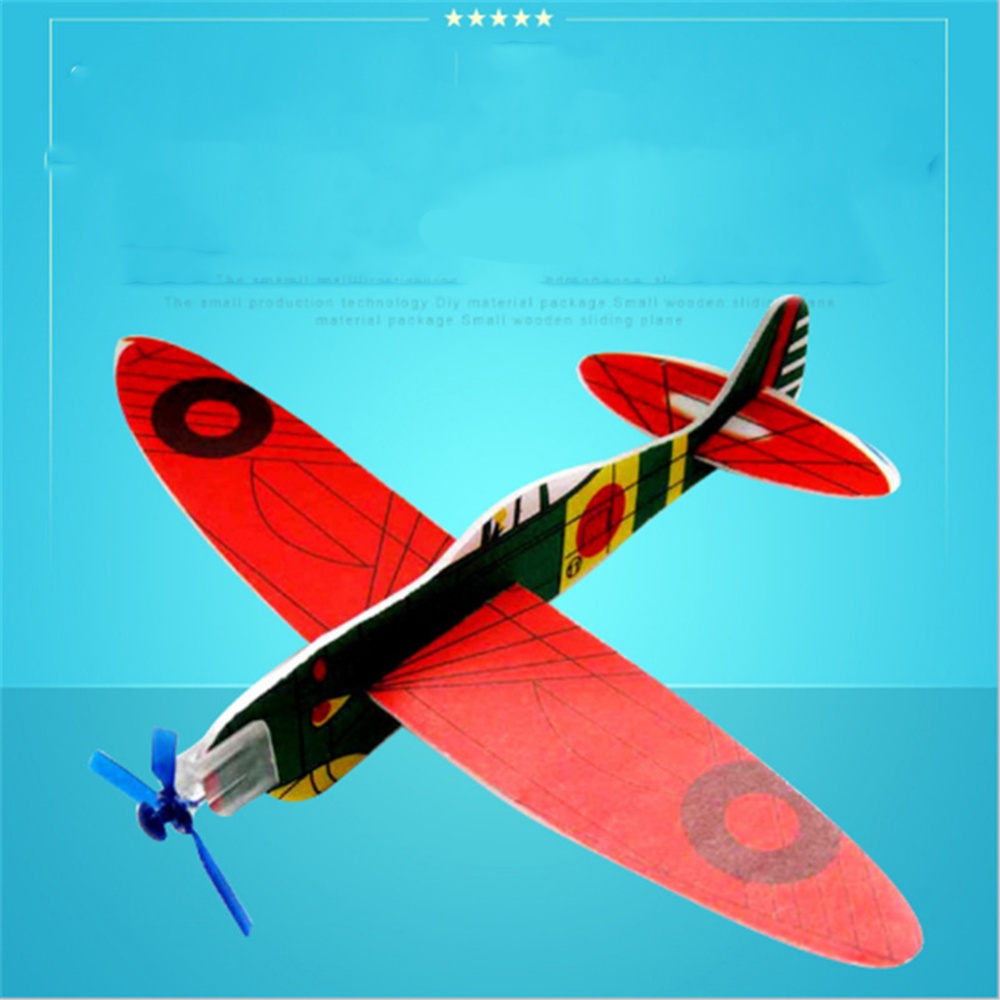 Outdoor Sports Plane Model Diy Puzzle Small Production Assembling Airplane Toy For Children Random Color - Image 2