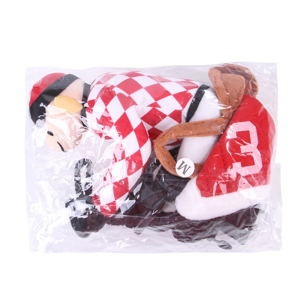 Pet Dog-jockey Horse Race Costume Funny Clothes for Halloween Party Decor Red M - Image 2