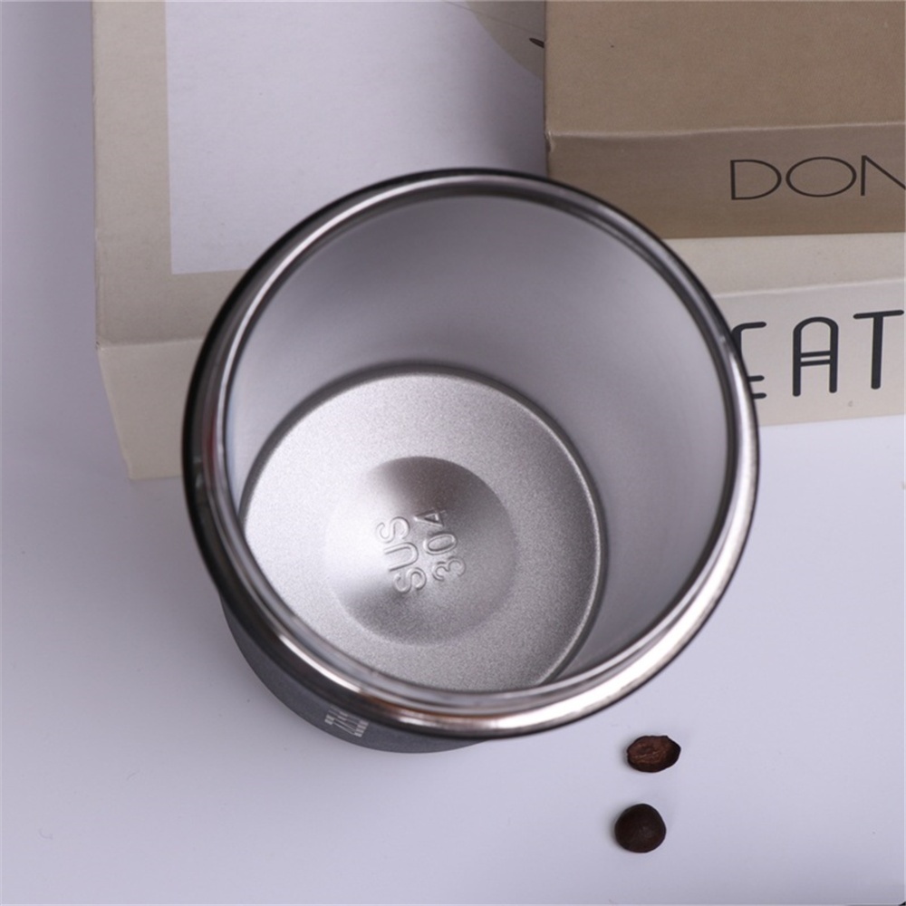 304 Stainless Steel Vacuum Cup Portable Water Bottle Double-drink Coffee Red - Image 3