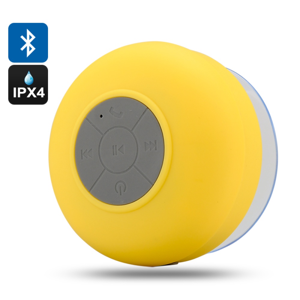 Haut-parleur de douche Bluetooth 'AquaSound' (jaune)