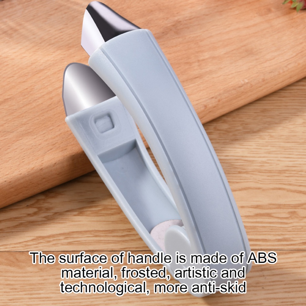 Stainless Steel Pineapple Eye Peeler Knife Seed Remover Clip Strawberry Corer Cutter Fruit Vegetable Tools Nordic blue