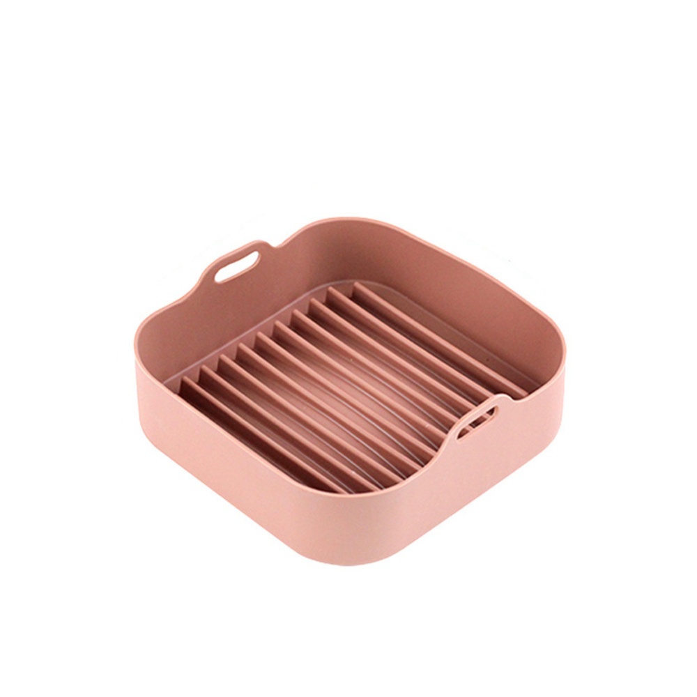 Air Fryer Grill Plate Food-grade Silica Gel Tray For Baking Cooking Kitchen Accessories gray_Square large - Image 2