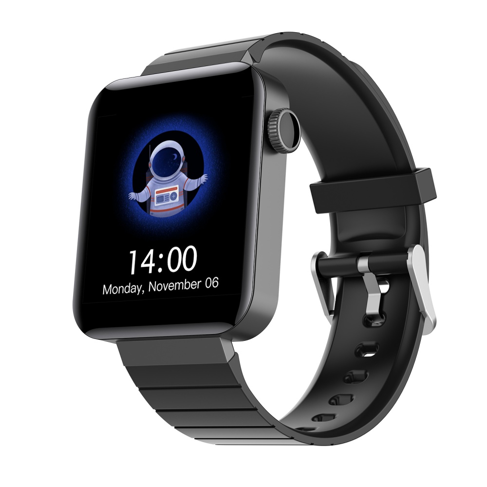 M5 1.54 Inch Smart Bracelet Heart Rate Blood Pressure 180mAh IP67 Waterproof 240 * Wristwatch black