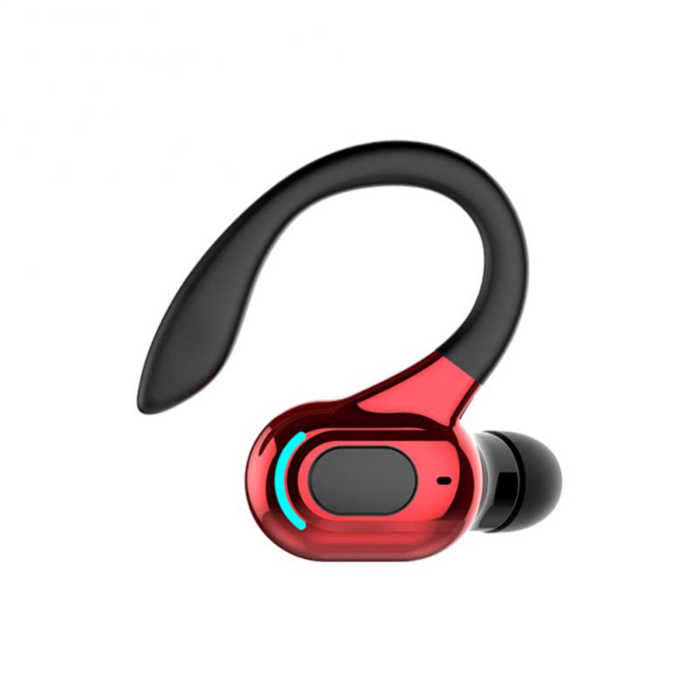 F8 Waterproof Wireless Bluetooth-compatible Earphones Noise Canceling Running Sports Earbuds With Microphone In-ear Stereo Headset Black+red