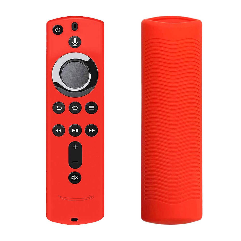 Silicone Case for Fire Tv Stick 4k Voice Remote 5.9inch Control Media Player Protective Cover red