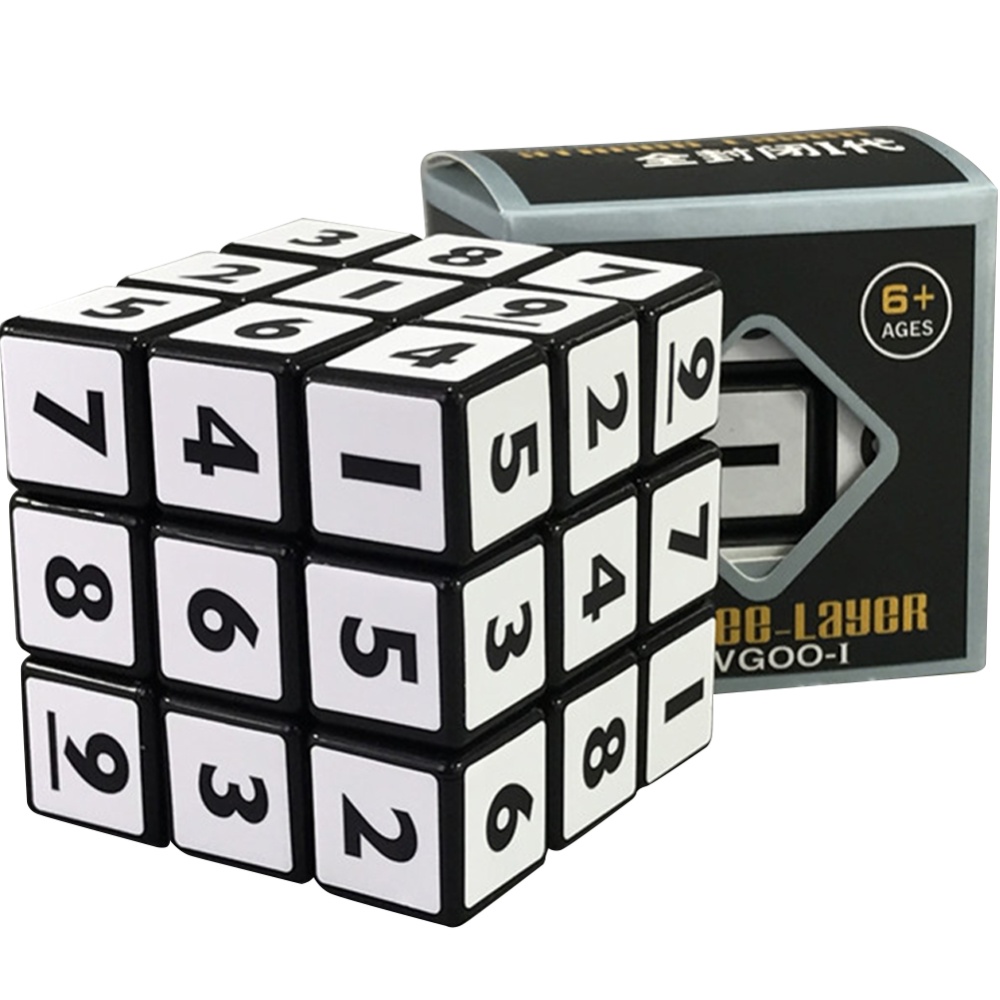 Mini 3x3x3 High Speed Smart Cube Creative Magic Intellectual Development Toy Kids Gift Black - Image 2