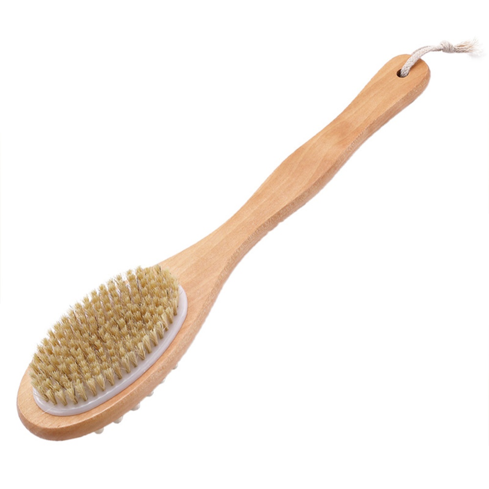 Multi-purpose Wooden Shower Back Scrubbing Brush Bathing Accessories - Image 3