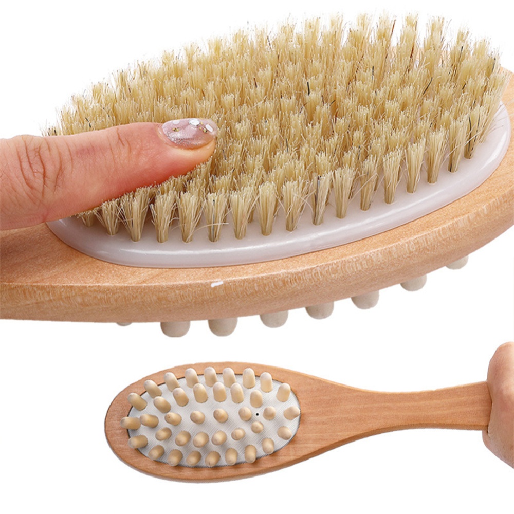 Multi-purpose Wooden Shower Back Scrubbing Brush Bathing Accessories - Image 2