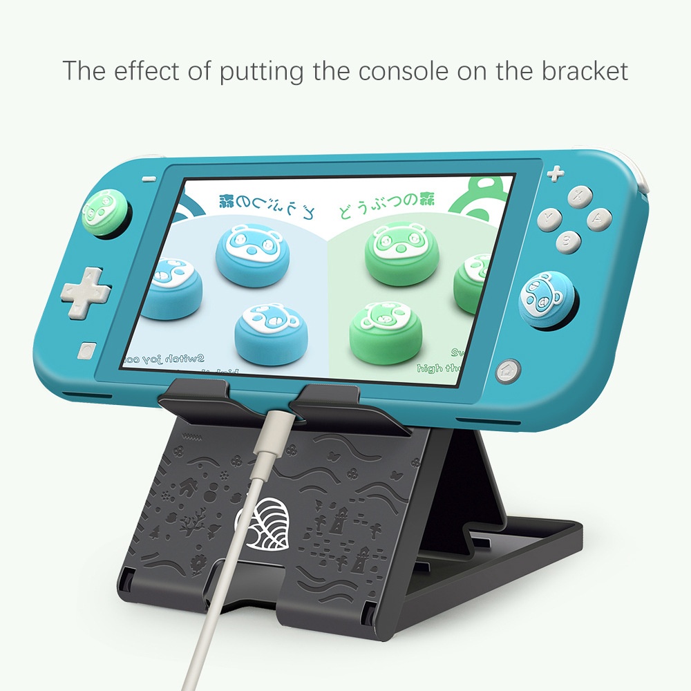 Adjustable Holder Plastic Game Chassis Bracket for Nintendo Switch /lite Animal Crossing white - Image 3