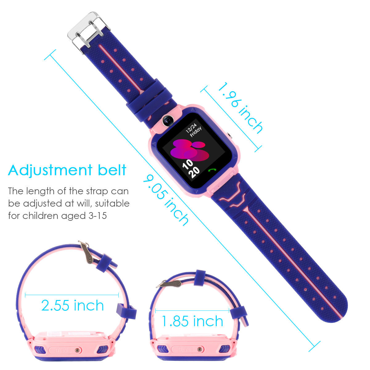 Montre GPS étanche pour enfants _Blue - Image 3