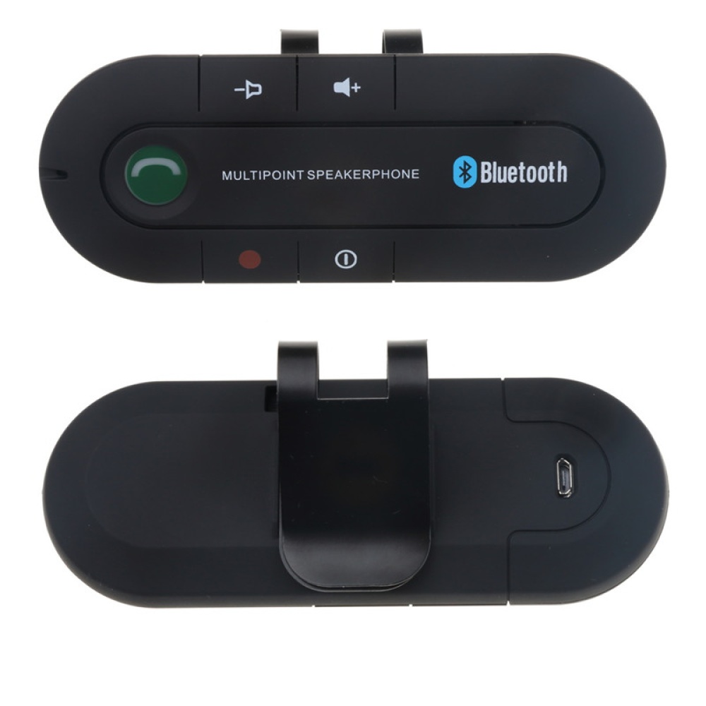 Bluetooth 4.0 Receiver Hands-free Car Kit Sun Visor Clip Audio Adapter Wireless Speakerphone Auto Stereo Mp3 Player black - Image 4