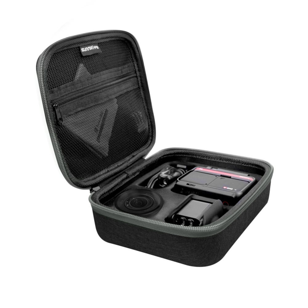 Gray Zip Up Cloth Portable Storage Bag Case for Insta360 ONE R Action Camera Accessories gray