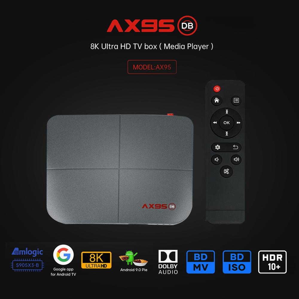 1 Abs Material Ax95 Smart Tv Box Android 9.0 Supports Dolby Version Google Store 4+32G_Australian plug - Image 2