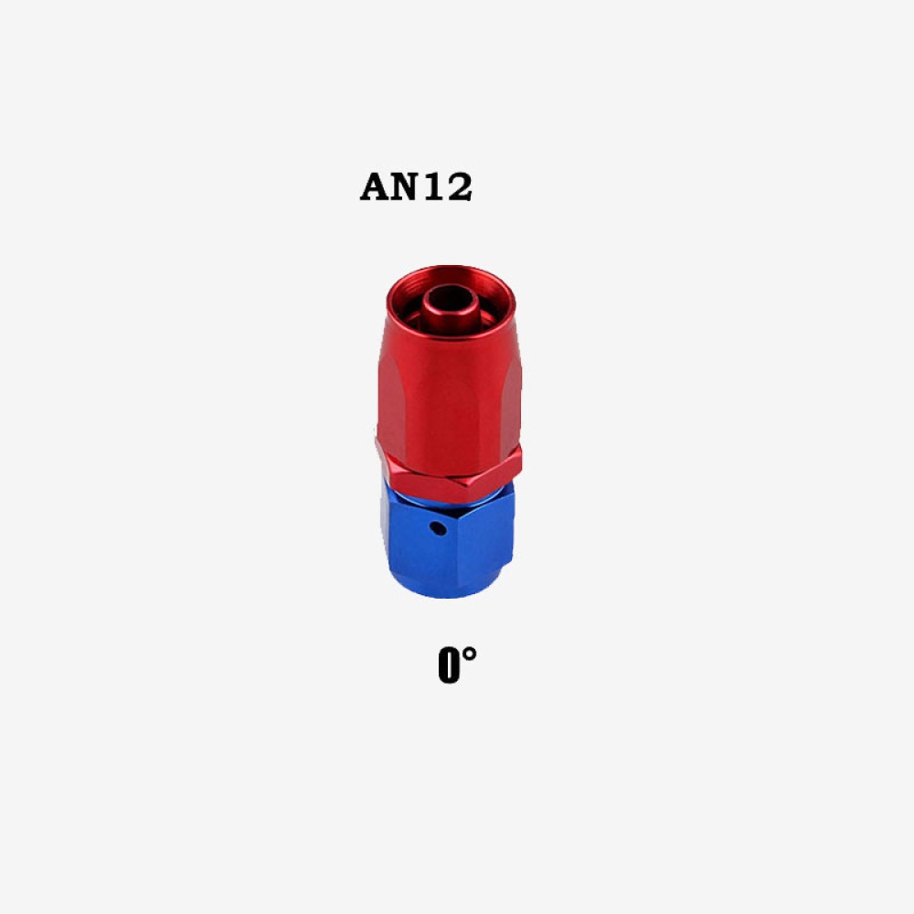 AN12 Swivel Hose End Fitting Adapter for Oil/Fuel/Gas Line 0 degree