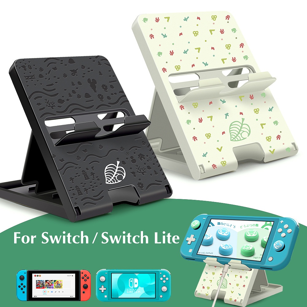 Adjustable Holder Plastic Game Chassis Bracket for Nintendo Switch /lite Animal Crossing white - Image 4