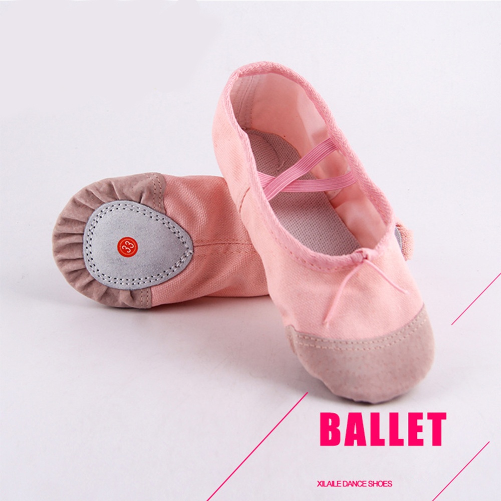 Ballet Dance Dancing Shoes Pointe Soft Flats Yoga Comfortable Breathable Slippers for Children Kids Girls Women White_27 - Image 2