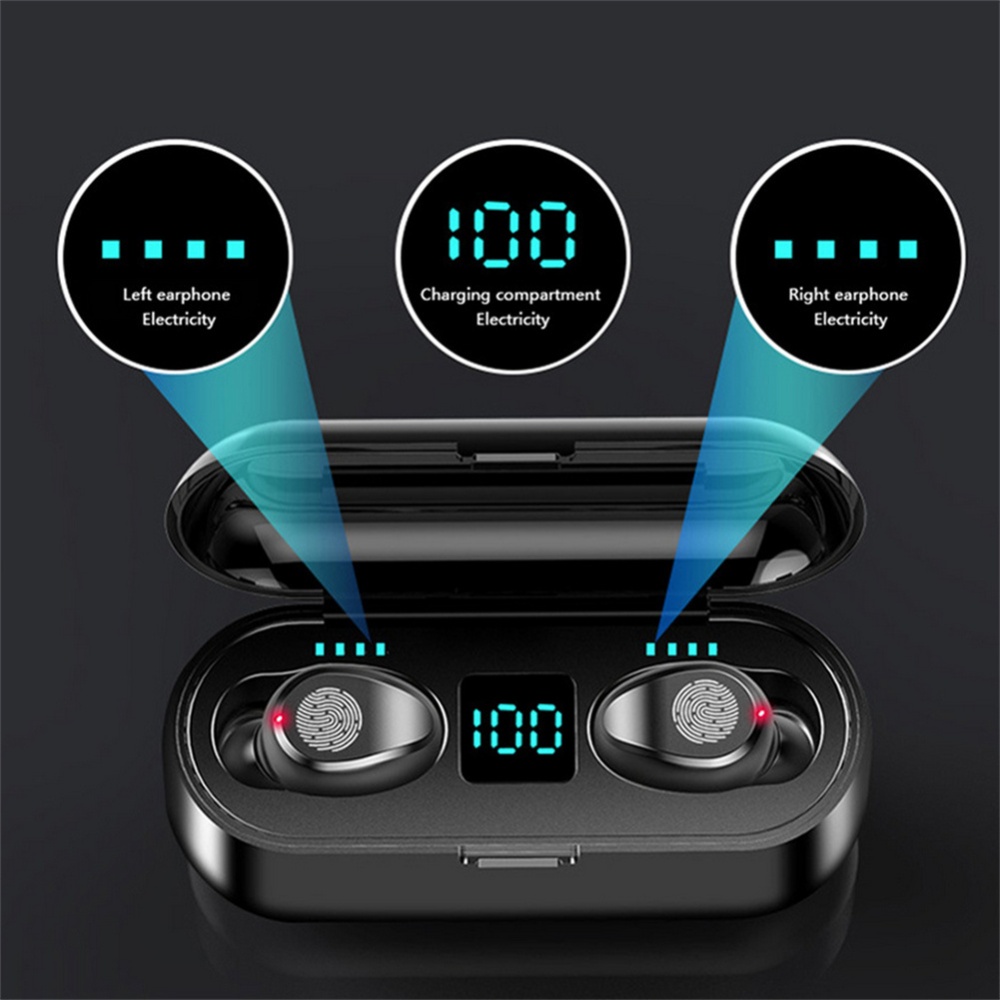 F9 Tws Bluetooth 5.0 Earphone Wireless Headphon Stereo Mini Headset Sport Earbud - Image 4