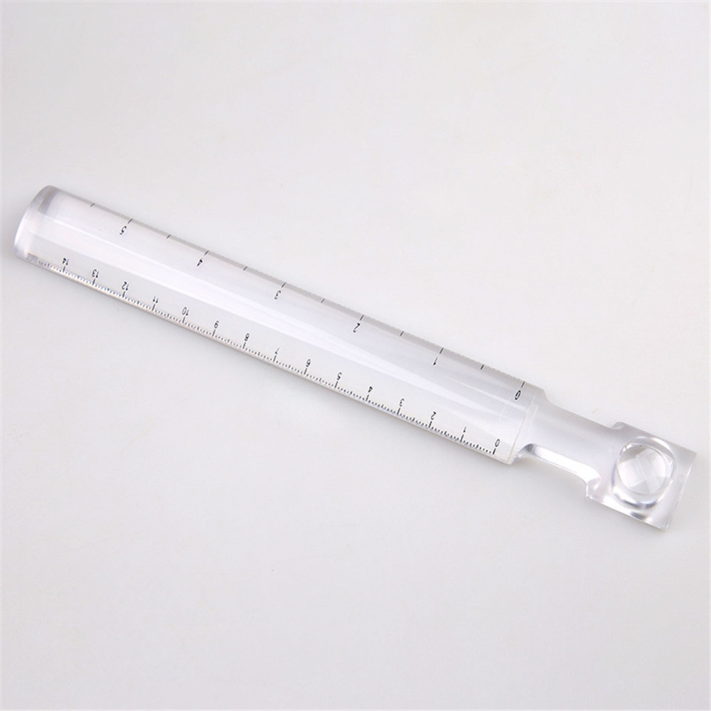 Multifunctional Ruler Handheld Magnifier Cm Measuring Scale For Painting Engraving Origami Model magnifying glass