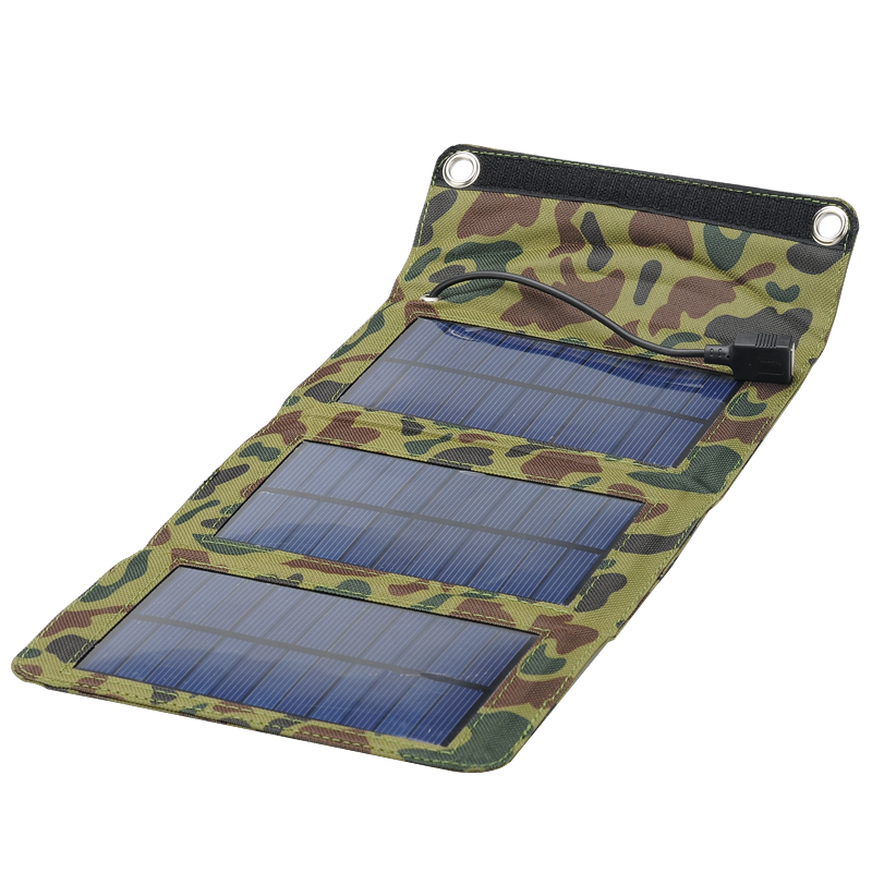 Panneau solaire pliant style Camouflage Army