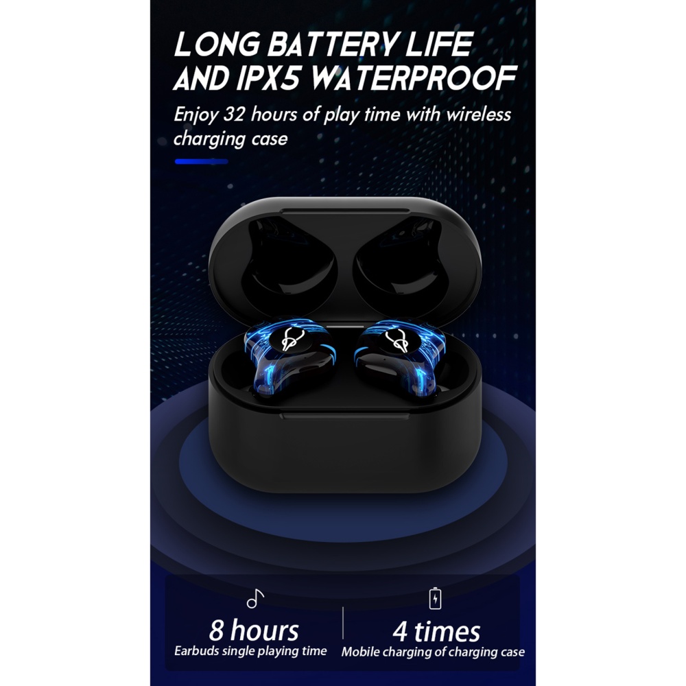 Sabbat G12elite Wireless Headphones Bluetooth 5.2 Stereo Sports Earbuds - Image 4