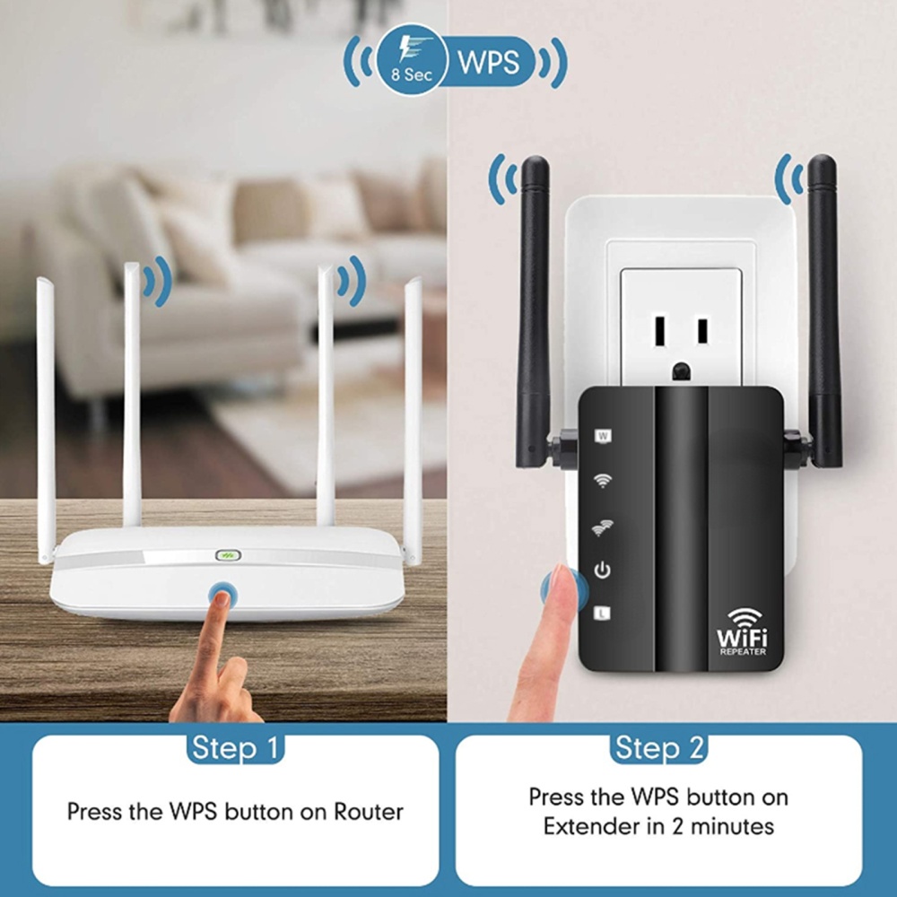 1080p Hd Mini Camera Wifi Extender Router Signal Enhancer Booster - Image 2