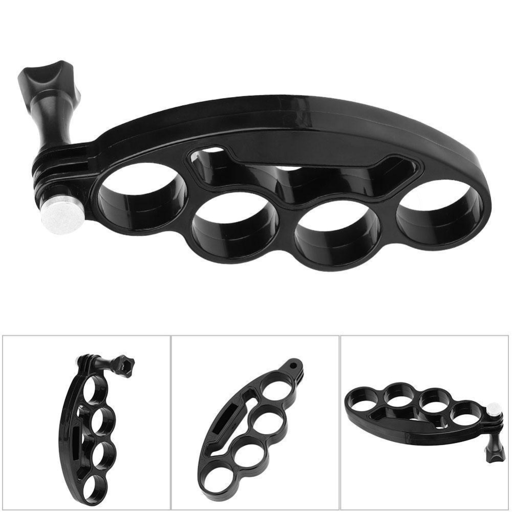 Handheld Plastic Knuckles Fingers Grip Ring Monopod Tripod Mount for Gopro - Image 2