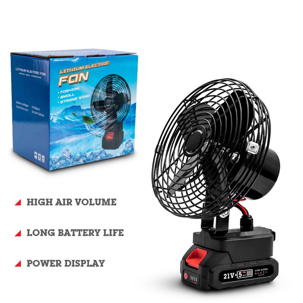 Portable High-power Fan 2 Level Adjustable for Makita 21v Lithium Battery 6 inch without battery - Image 3