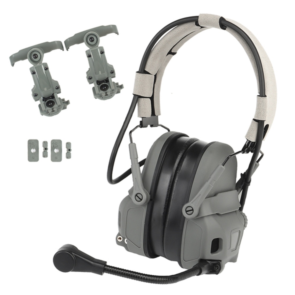 Gen 6 Communication Headset Head Mounted Noise Reduction Silicone Earmuffs (no Pickup) green - Image 3