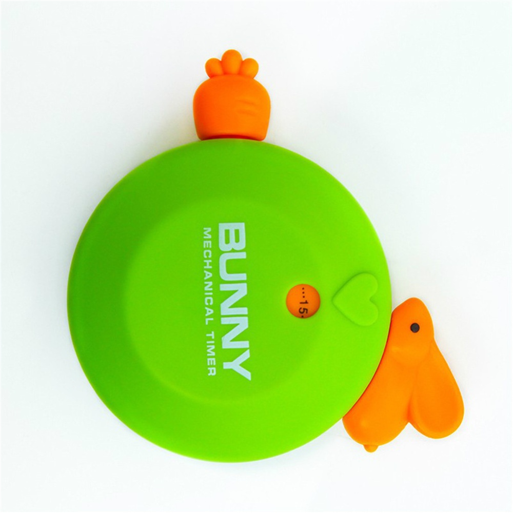 Rabbit Shape Kitchen Timer Portable Cooking Countdown Alarm Assistant Baking Tools Orange - Image 3