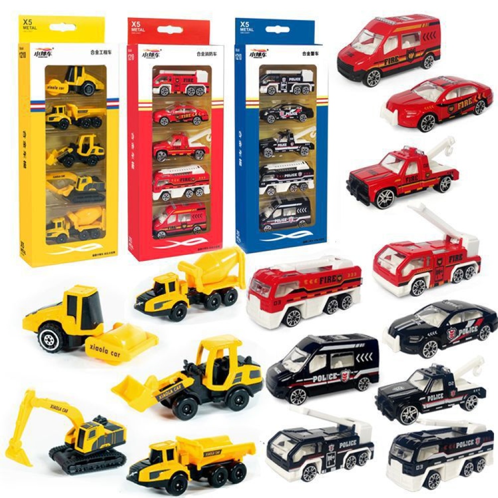 5pcs/set High Simulation Car Toys Vehicles Model Educational Toy for Kids 1210-902 - Image 2