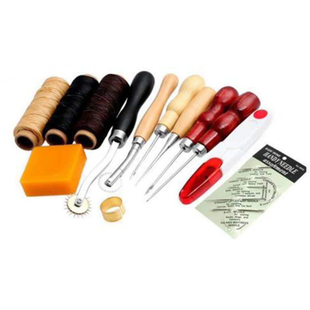 DIY Leather Craft Tools Punch Kit Set Handmade Sewing for Home Kids Supplies - Image 2