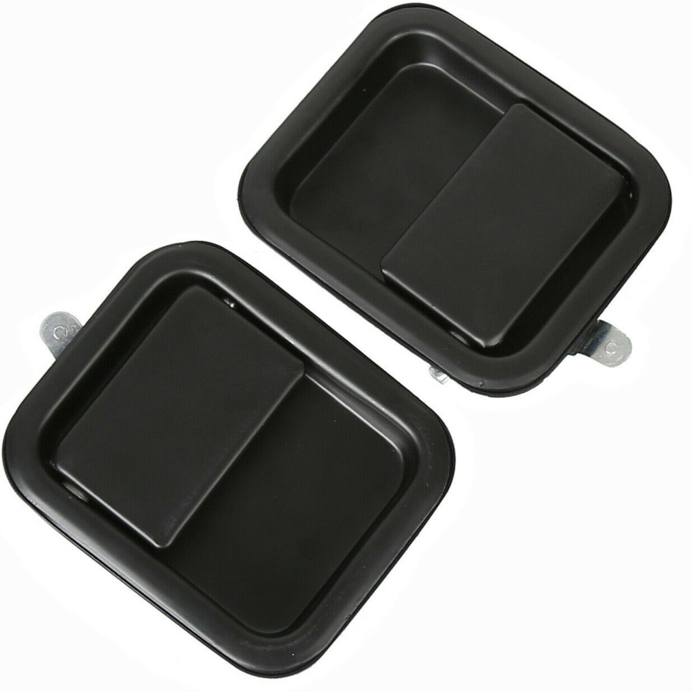 Outside Door Handle Pair Full Heavy Duty Metal For Jeep Wrangler OE: 55176382ae/55176383ae/ch1310131 black_One pair