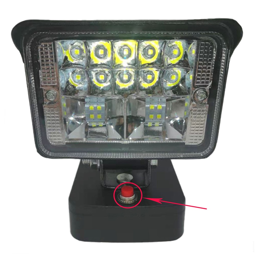 High-performance Led Lighting Work Light Torch Low Voltage Protective Function Spotlight Black - Image 2