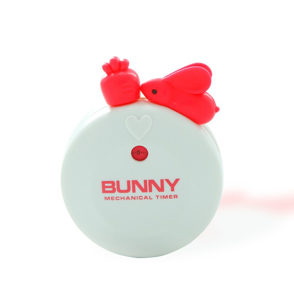 Rabbit Shape Kitchen Timer Portable Cooking Countdown Alarm Assistant Baking Tools white - Image 3