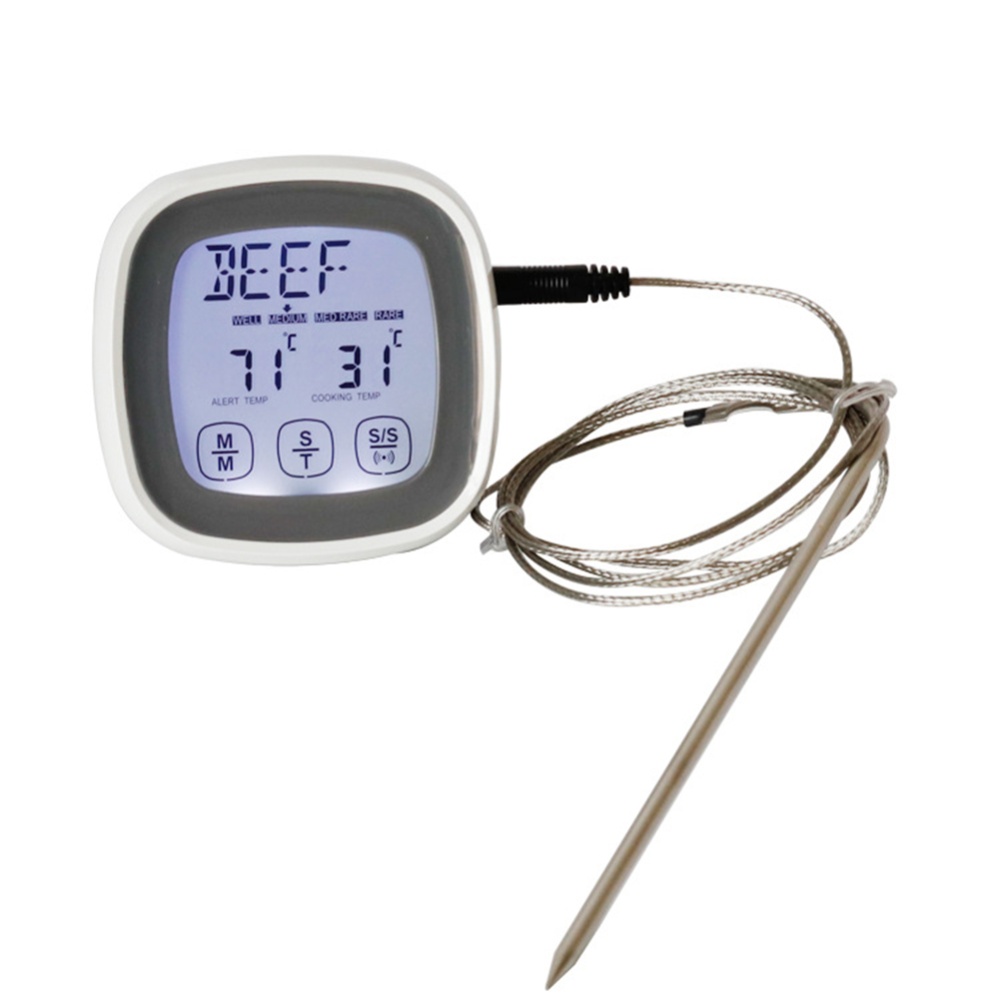 Wireless Bbq Thermometer With Probes Timer For Kitchen Meat Grill Electronic as picture show