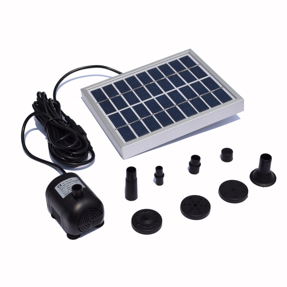 2w Solar Powered Fountain Pump Brushless DC Energy Saving Water for Fish Tank Pond Garden - Image 2