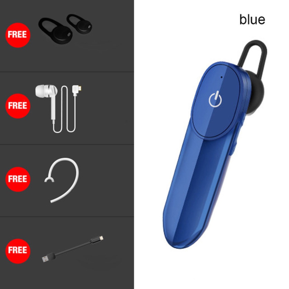 D16 Car Wireless Bluetooth-compatible 5.0 Earphones Mini Business Large-capacity Driving Headset Earbuds With Microphone Gold - Image 4