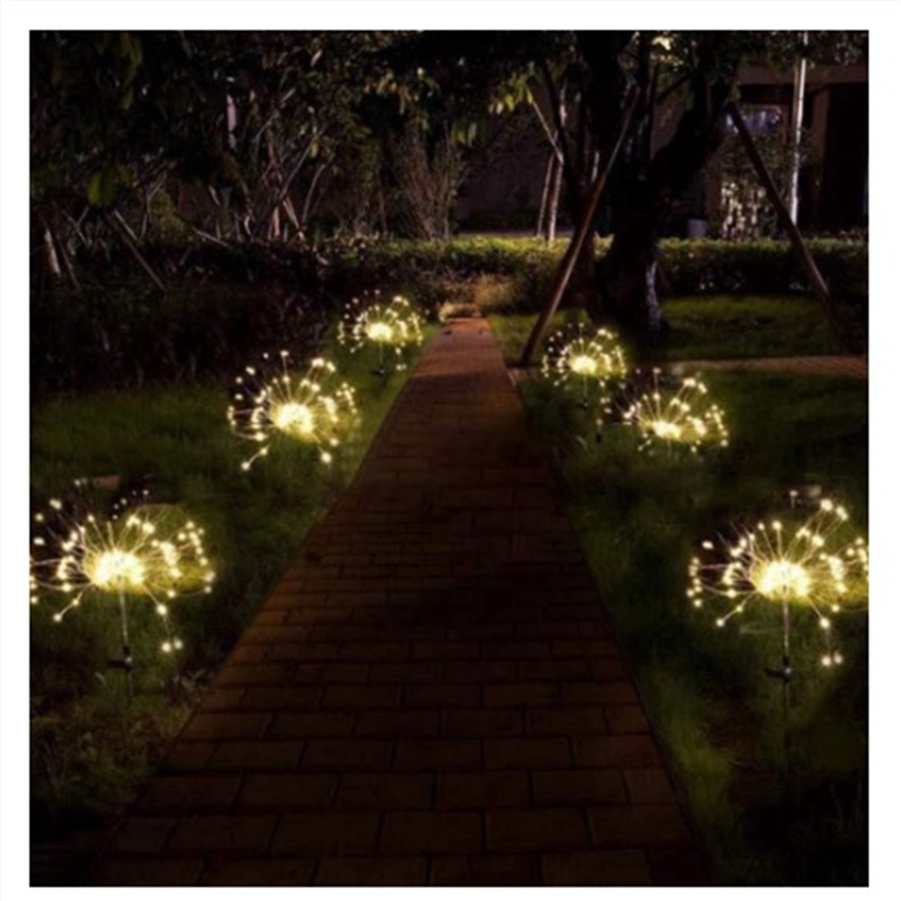 90/120 Leds High Brightness Ground Plug Solar Lights Outdoor Lawn Fairy Lighting Lamp For Gardens Courtyards Weddings Decoration 120 lights, - Image 3