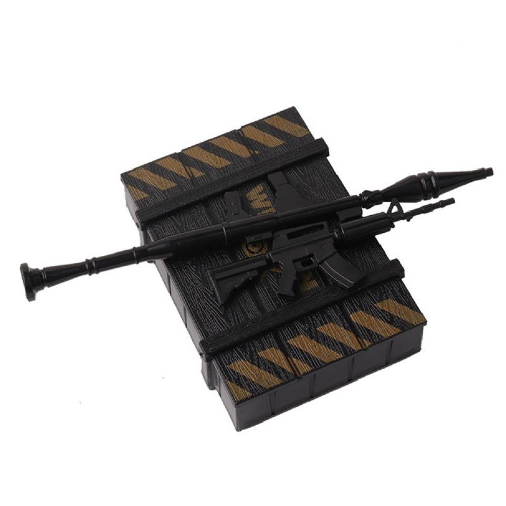 1/10 RC Car Rock Crawler Plastic Accessory Weapon Box Simulation Bullet and Gun Kit Decoration as shown - Image 2