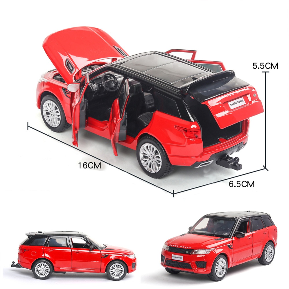 1:32 Alloy Car Model Vehicle Simulation Family Ornaments red - Image 2