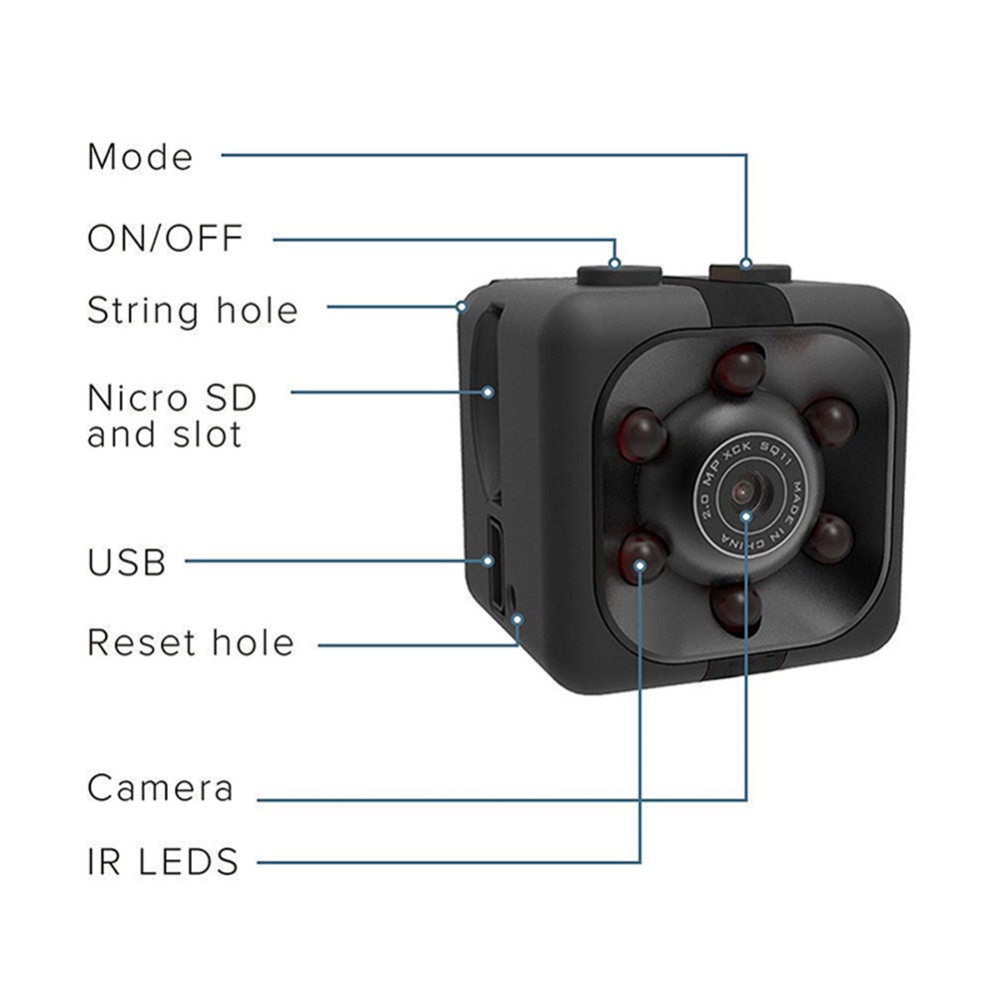 SQ11 720P IP US Smart Camera 360 Degrees Wireless Night Vision Camcorder - Image 4