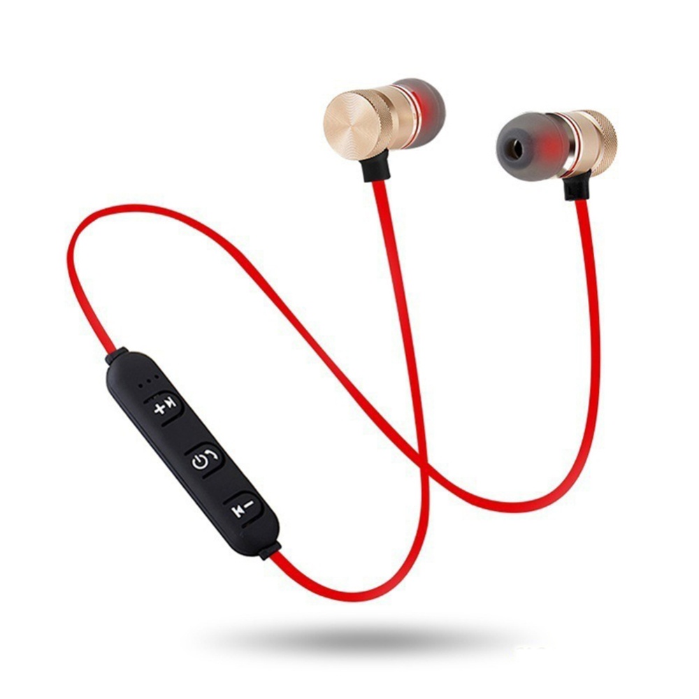 Téléphones stéréo sans fil aimant - Rouge