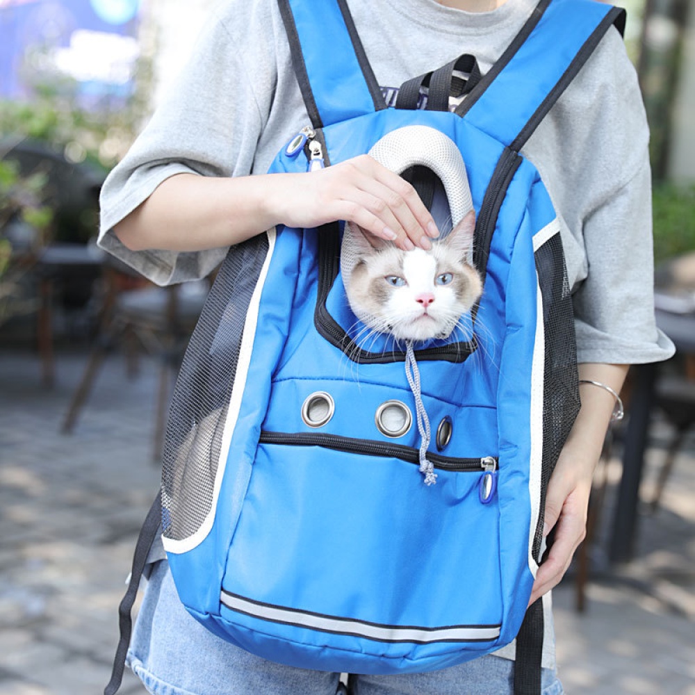 Transport Package Travel Portable Schoolbag Backpack for Cat and Dog red_L - Image 3