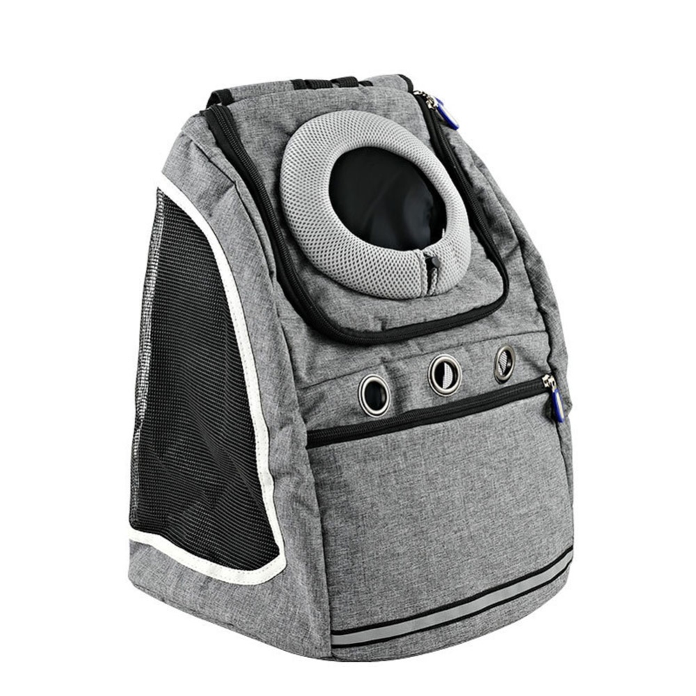 Transport Package Travel Portable Schoolbag Backpack for Cat and Dog gray_L - Image 2