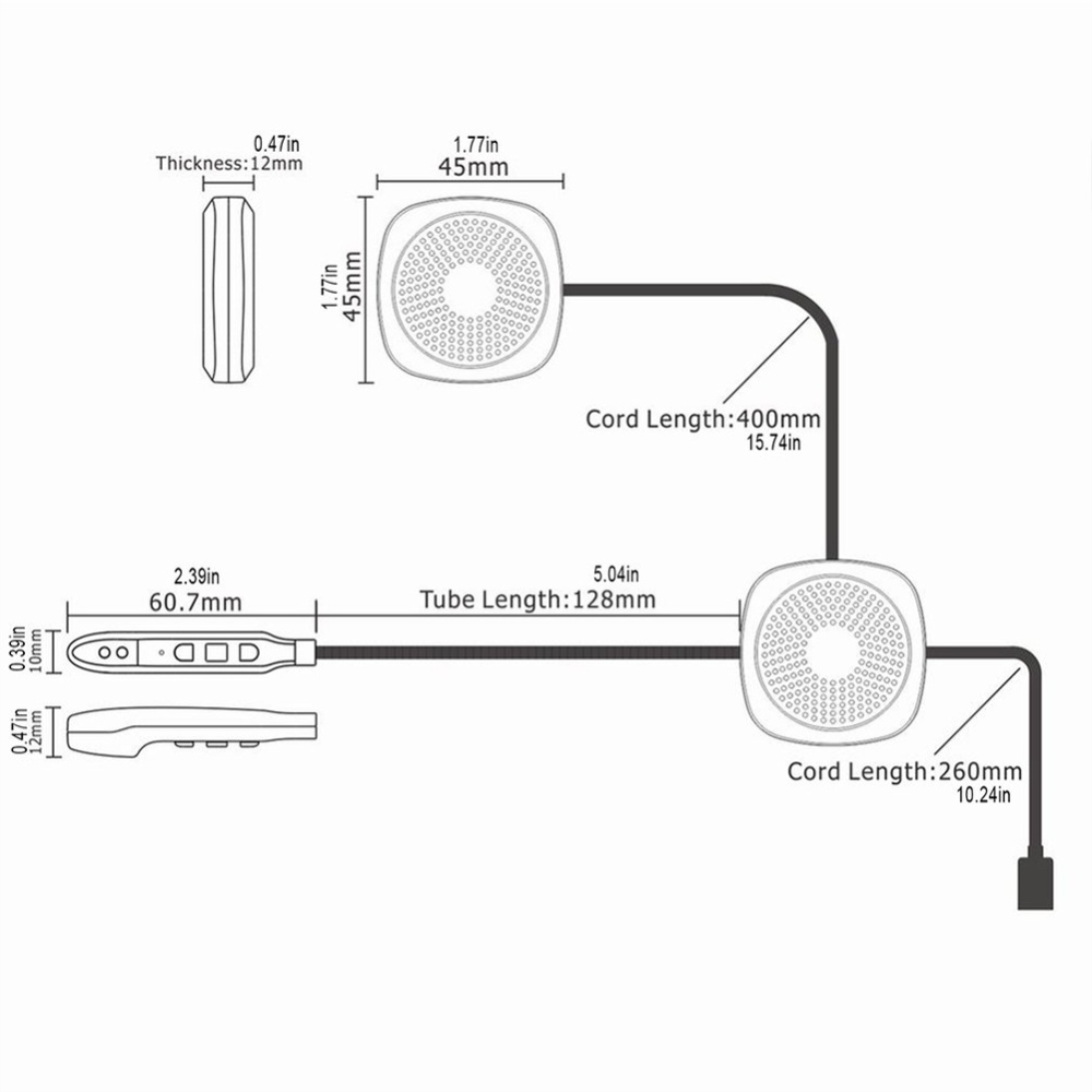 Motorcycle Waterproof Helmet Bluetooth-compatible Earphones Automatically Answer Stereo Riding Headset With High-sensitivity Microphone 250m - Image 2